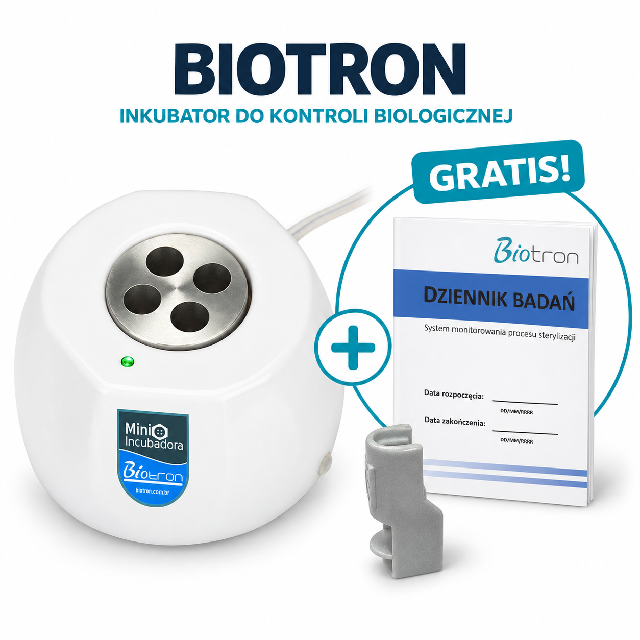 Inkubator testów biologicznych Biotron + gratis dziennik badań + kruszarka